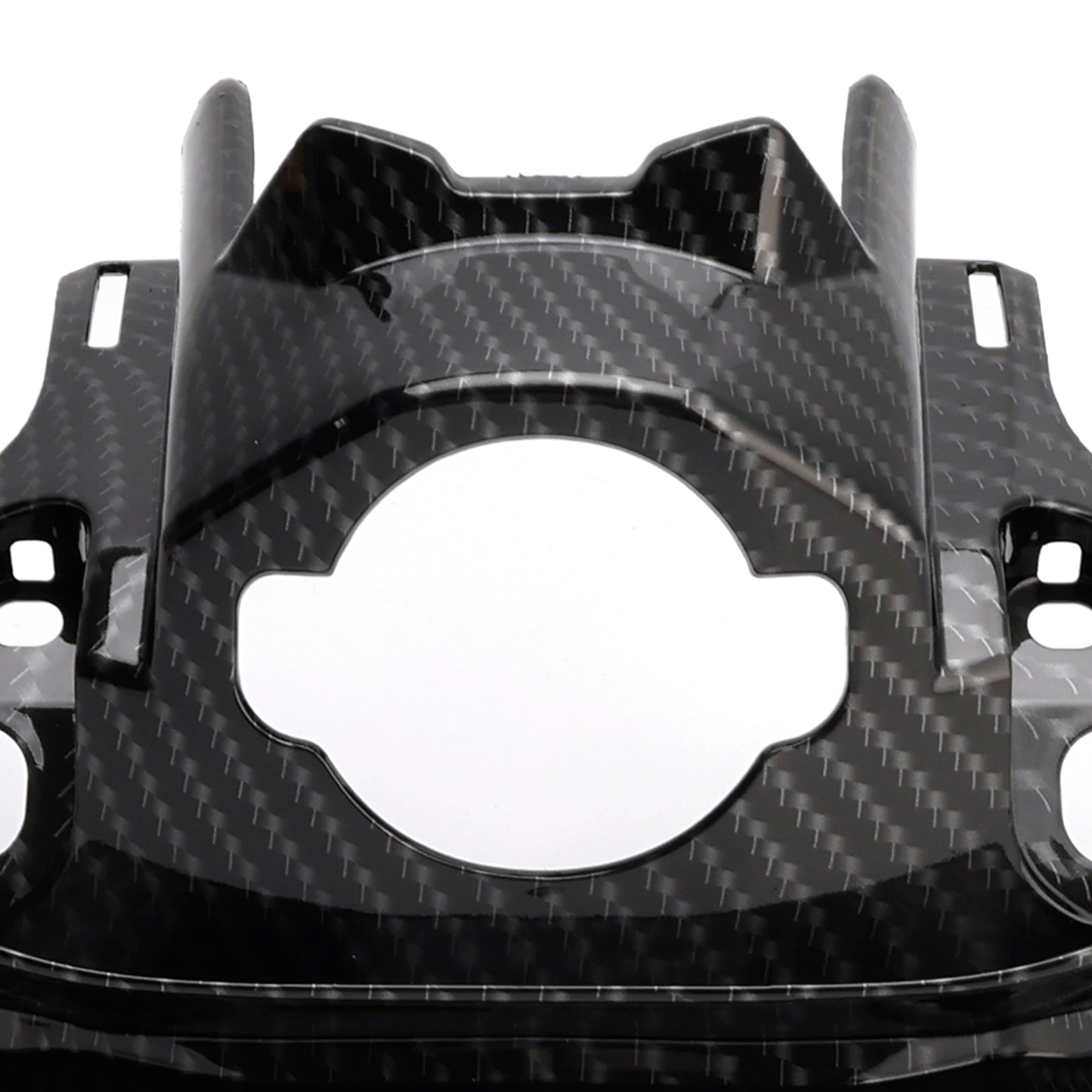 Carbon Front Key Lock Cowl Trim Cover per Honda CB650R CBR650R 2019-2021 Generico