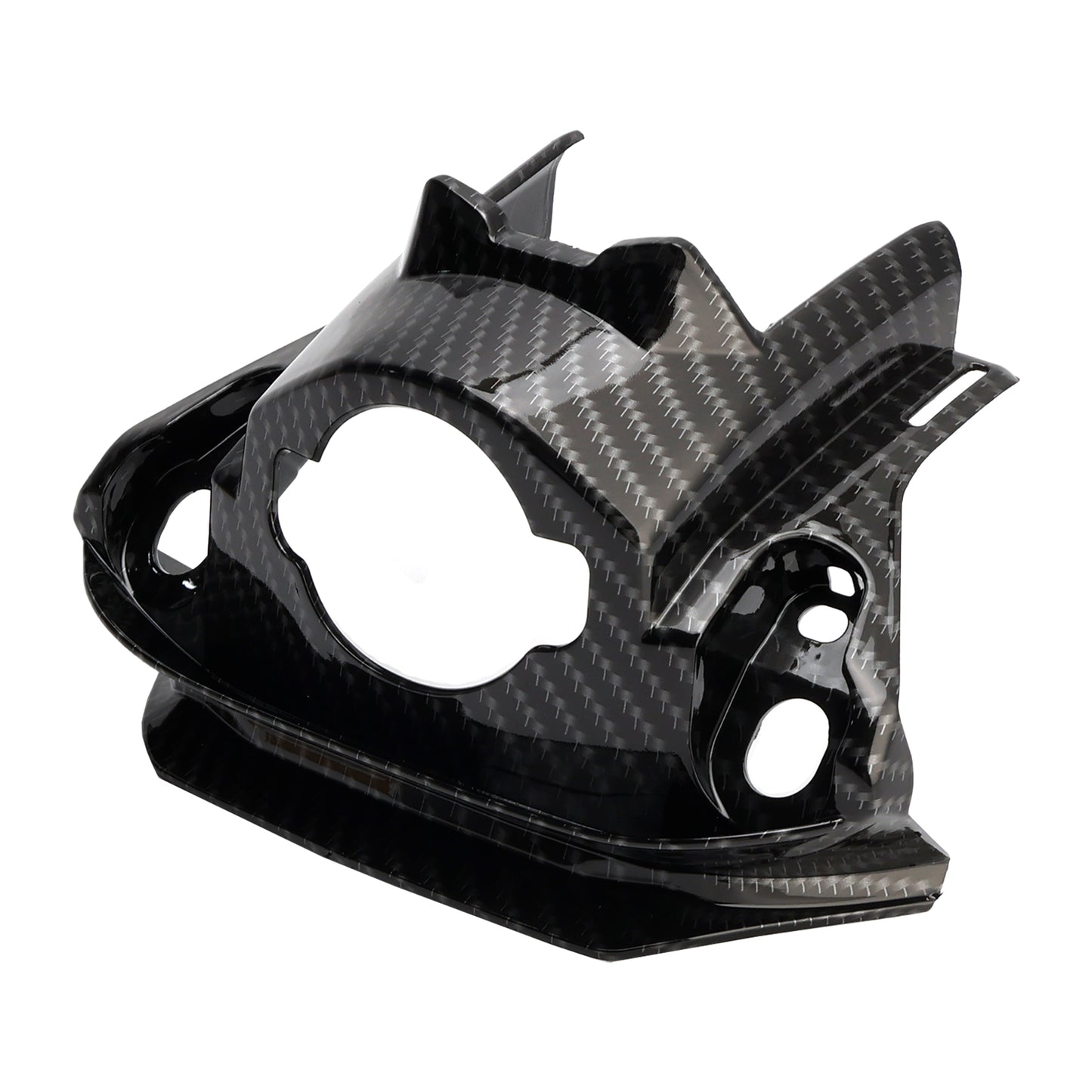 Carbon Front Key Lock Cowl Trim Cover per Honda CB650R CBR650R 2019-2021 Generico