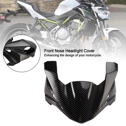 Carbon Front Nose Faro Cover Surround Carenatura Per Kawasaki Z650 2017-2019 Generico