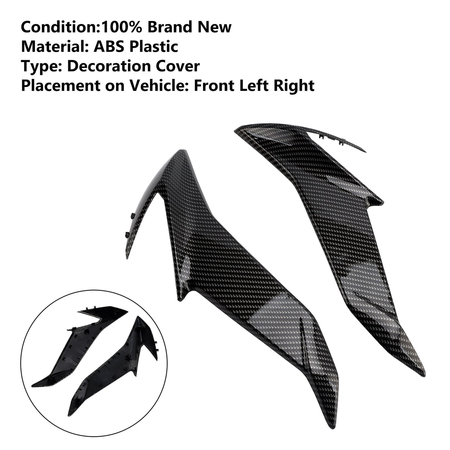 Copertura del radiatore della carenatura del telaio laterale per Suzuki GSXS GSX-S750 2017-2021 Generico
