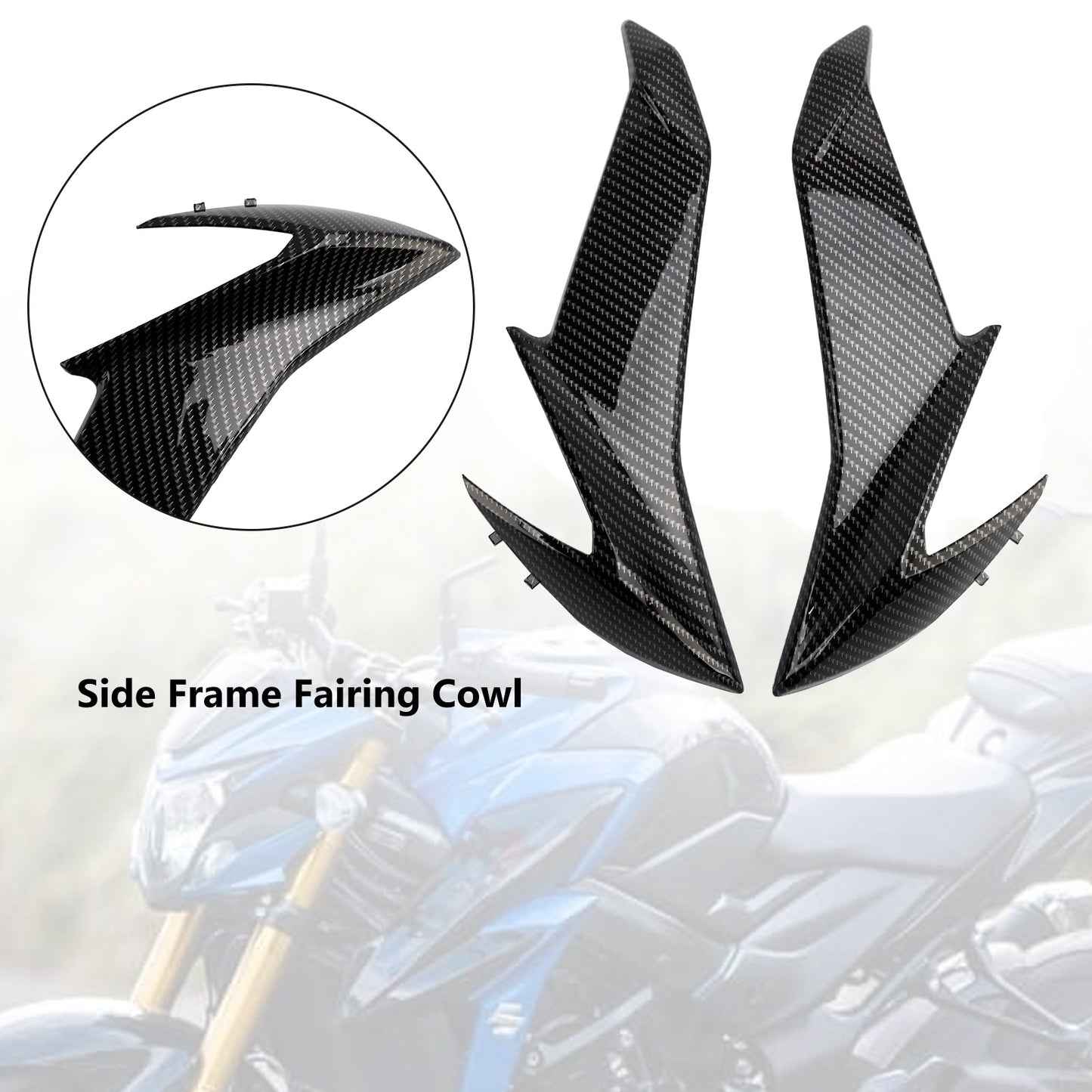Copertura del radiatore della carenatura del telaio laterale per Suzuki GSXS GSX-S750 2017-2021 Generico