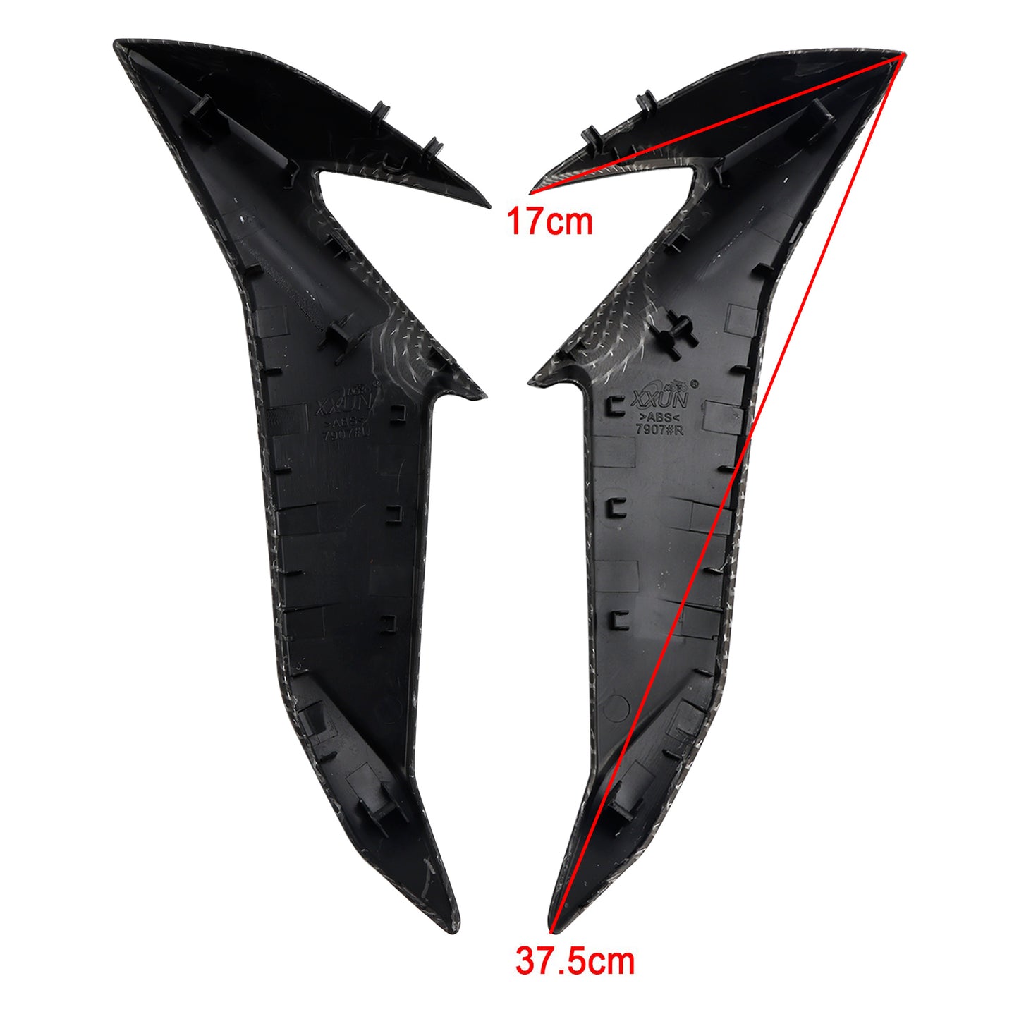 Copertura del radiatore della carenatura del telaio laterale per Suzuki GSXS GSX-S750 2017-2021 Generico
