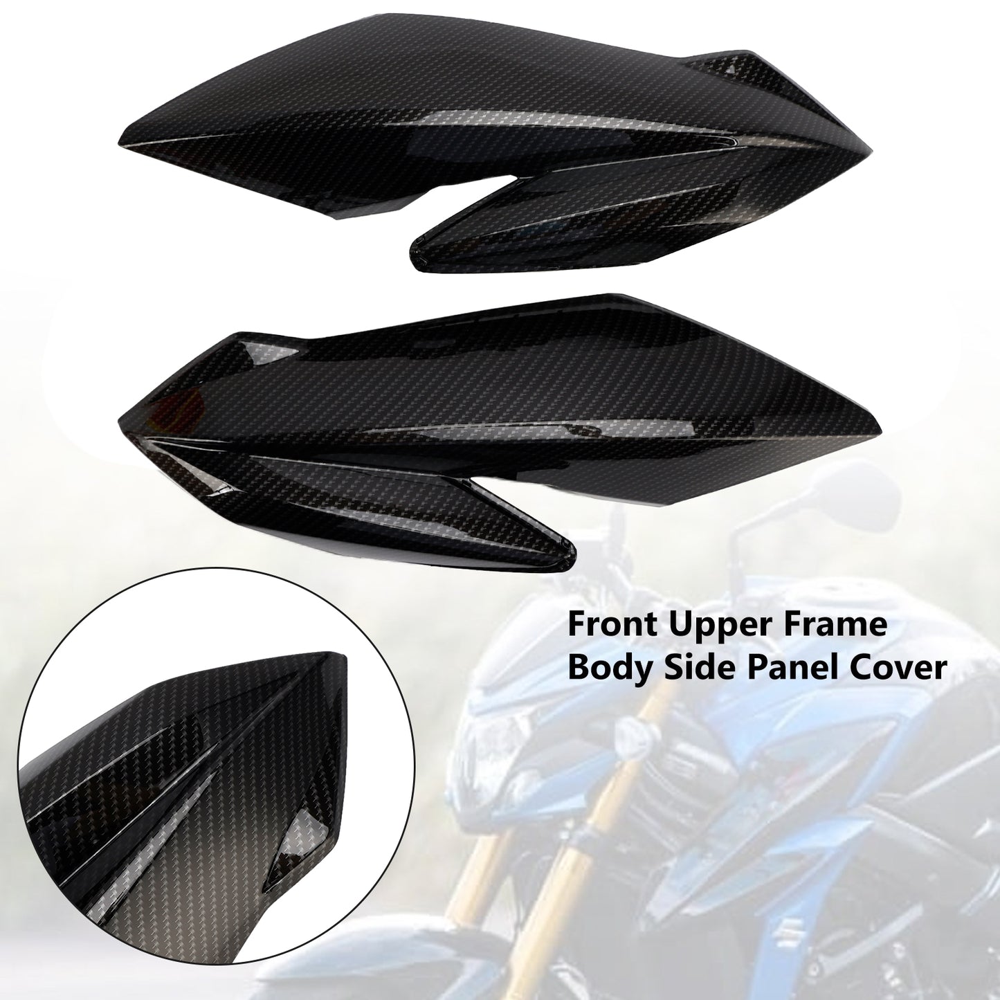 Copertura pannello laterale corpo telaio superiore anteriore per Suzuki GSXS GSX-S750 2017-2021 Generico