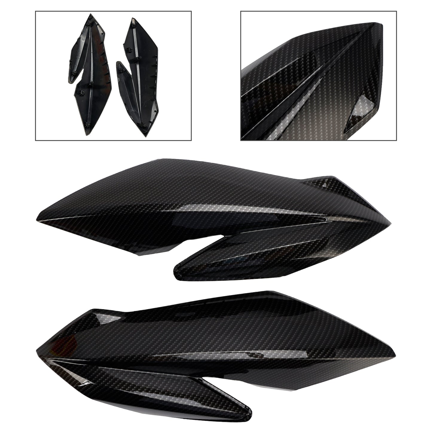 Copertura pannello laterale corpo telaio superiore anteriore per Suzuki GSXS GSX-S750 2017-2021 Generico