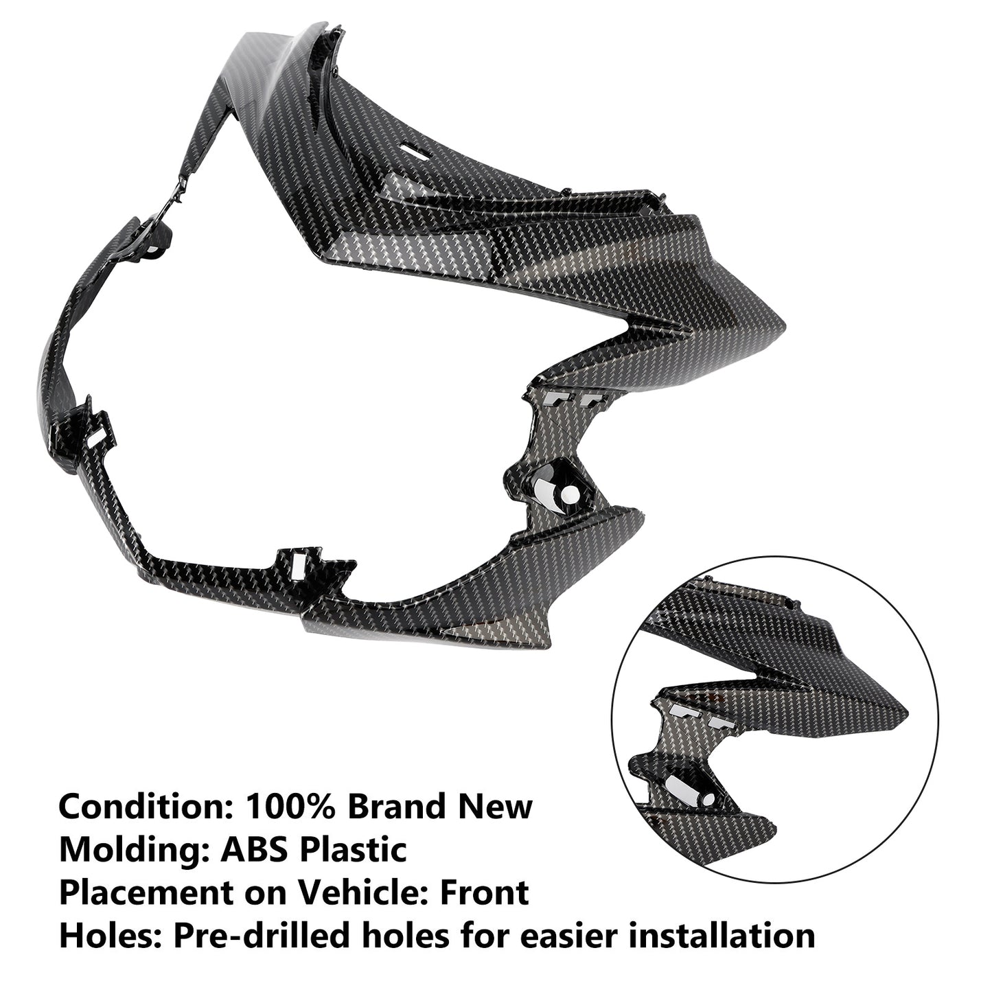 Copri carenatura anteriore anteriore per Suzuki GSXS GSX-S750 2017-2021 Generico