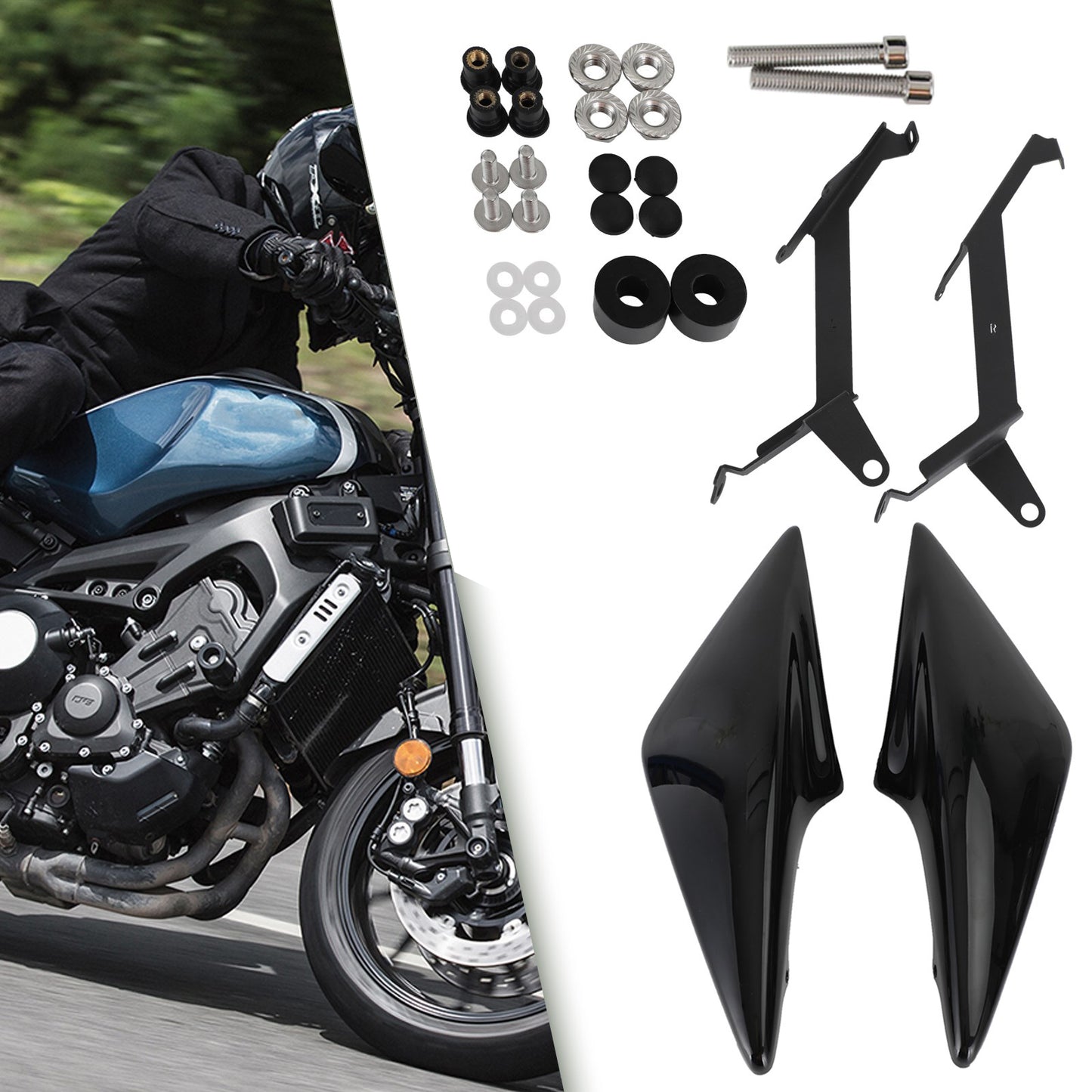 Carenatura per telaio sedile lato guida lato coda per Yamaha XSR 900 2016-2021 generico