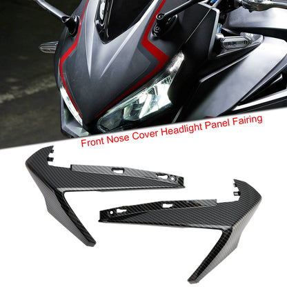 Honda CBR500R 2019-2021 Carenatura anteriore del pannello del faro della copertura del naso per il carbonio generico