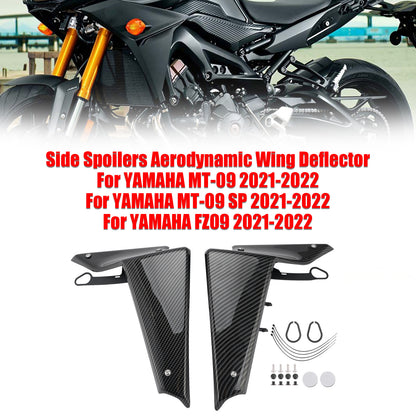 2021-2022 Yamaha MT-09 SP FZ09 Spoiler laterali Deflettore alare aerodinamico