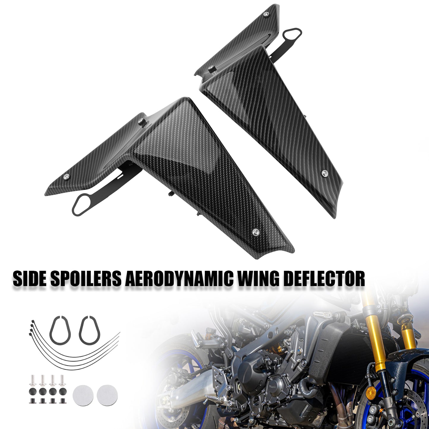 2021-2022 Yamaha MT-09 SP FZ09 Spoiler laterali Deflettore alare aerodinamico