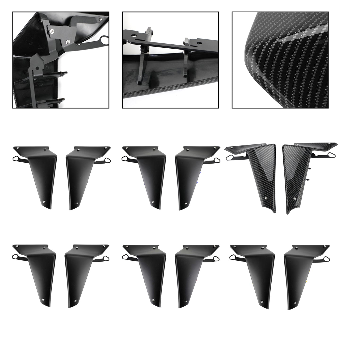 2021-2022 Yamaha MT-09 SP FZ09 Spoiler laterali Deflettore alare aerodinamico