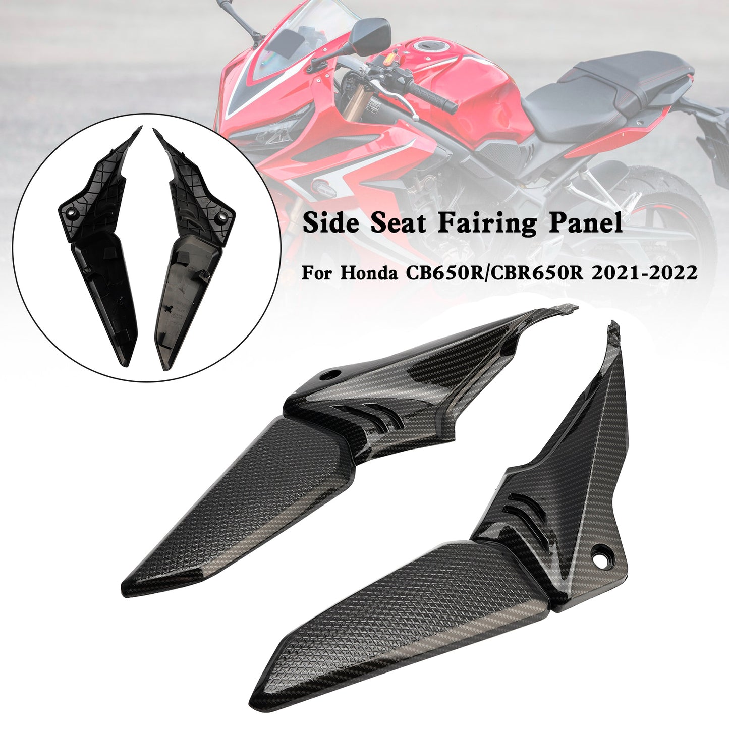 Honda CB650R CBR650R 2021-2022 Pannello del serbatoio del gas per carenatura del sedile anteriore Fedex Express