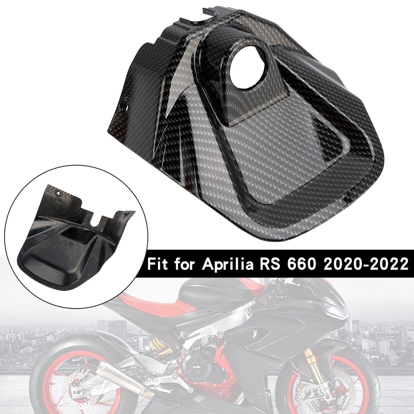 Aprilia RS 660 2020-2024 Carenatura chiave accensione coperchio serbatoio anteriore in carbonio