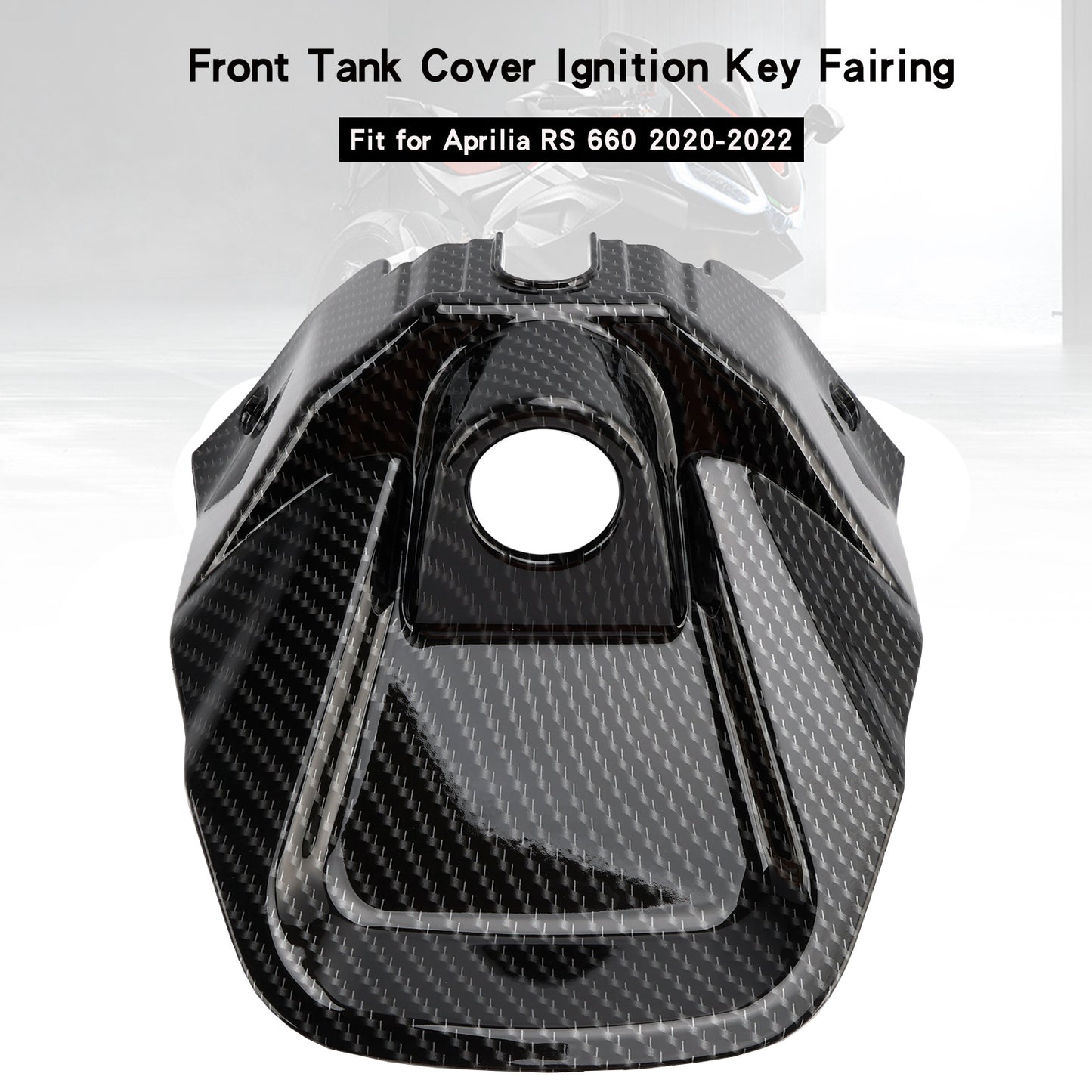 Aprilia RS 660 2020-2024 Carenatura chiave accensione coperchio serbatoio anteriore in carbonio