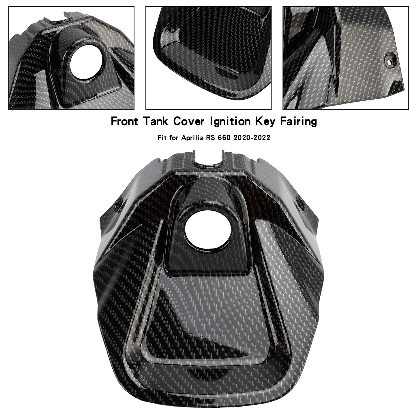 Aprilia RS 660 2020-2024 Carenatura chiave accensione coperchio serbatoio anteriore in carbonio