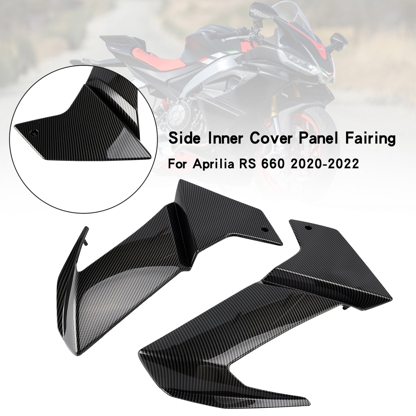 Aprilia RS 660 2020-2024 Pannello di copertura del telaio laterale in carbonio Carena