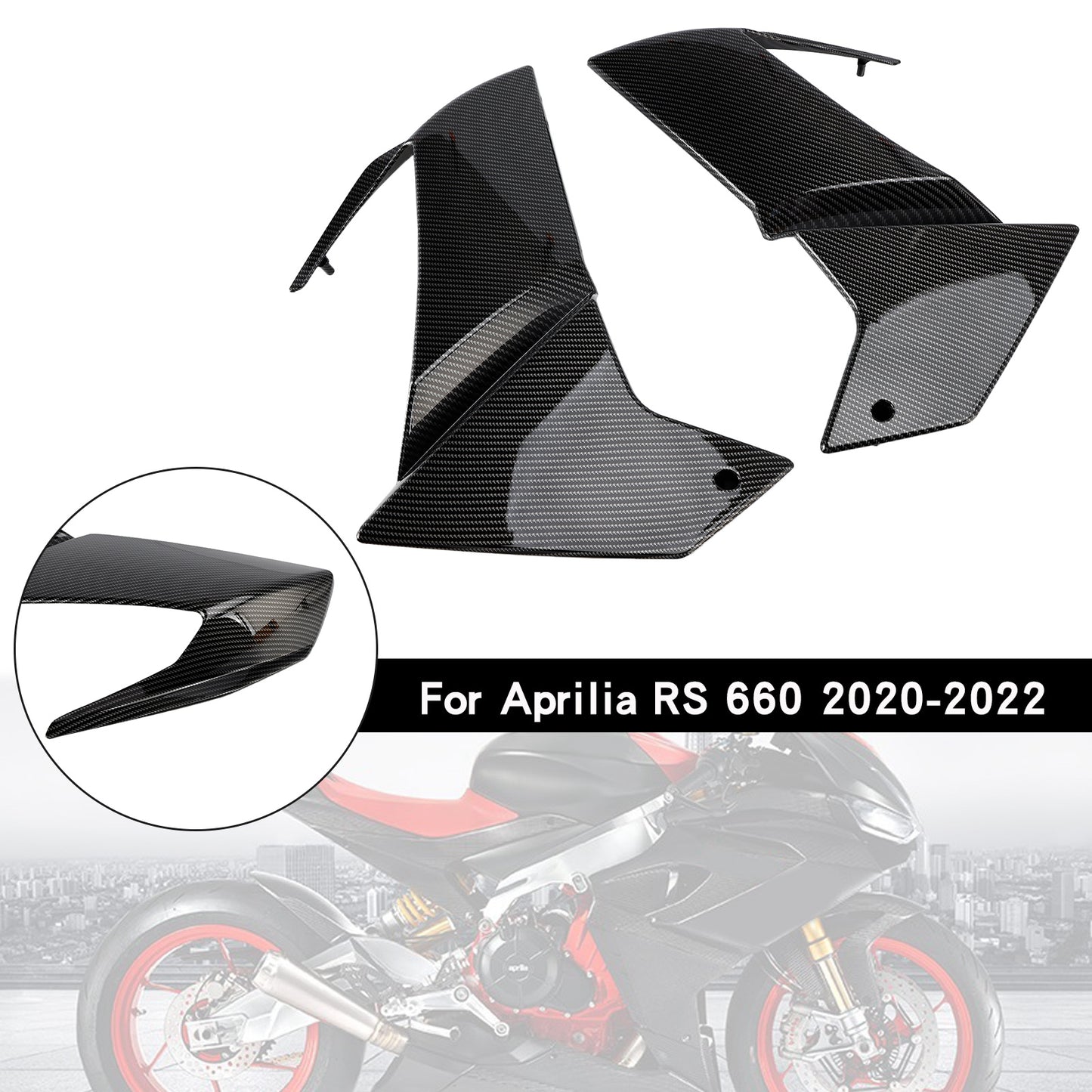 Aprilia RS 660 2020-2024 Pannello di copertura del telaio laterale in carbonio Carena
