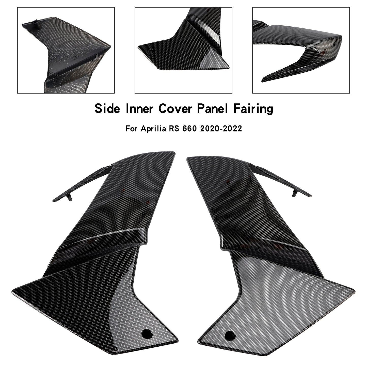Aprilia RS 660 2020-2024 Pannello di copertura del telaio laterale in carbonio Carena