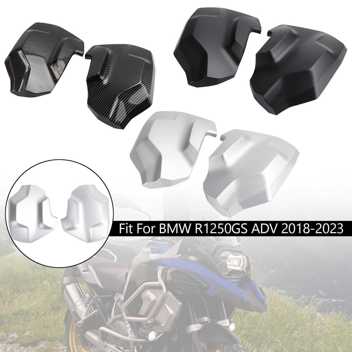 BMW R1250GS ADV 2018-2023 Telaio laterale Carenatura Protezione cofano Copertura radiatore
