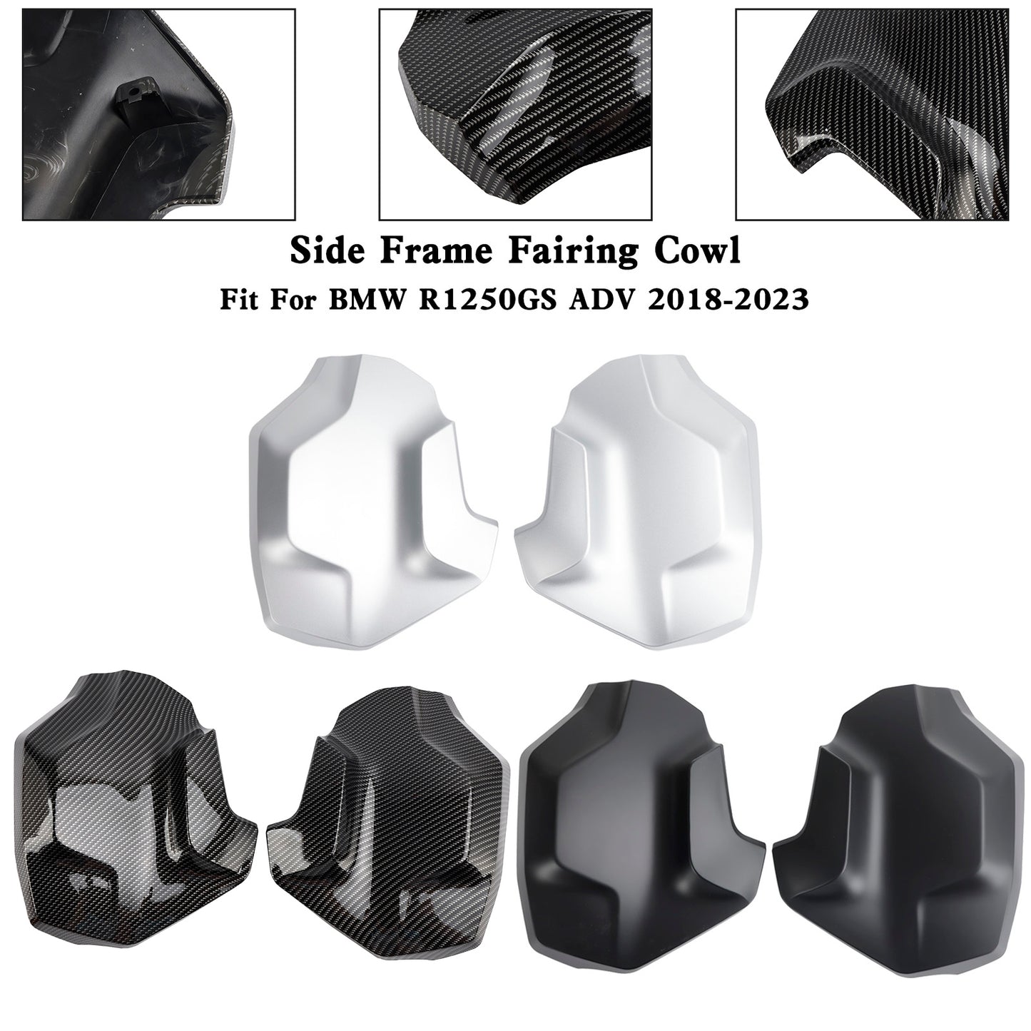 BMW R1250GS ADV 2018-2023 Telaio laterale Carenatura Protezione cofano Copertura radiatore