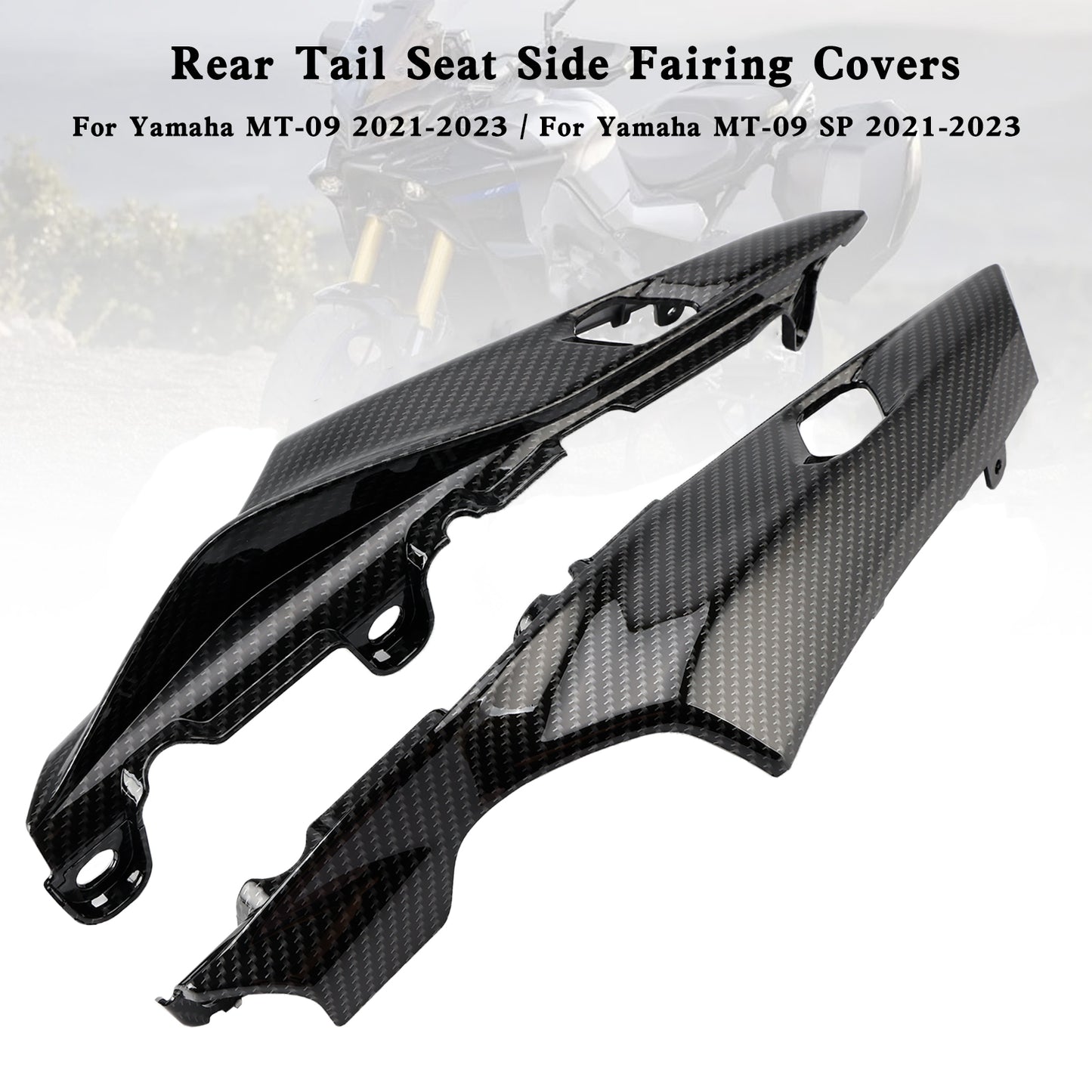Coperture della carenatura laterale del sedile posteriore della coda per Yamaha MT-09 / MT09 SP 2021-2023