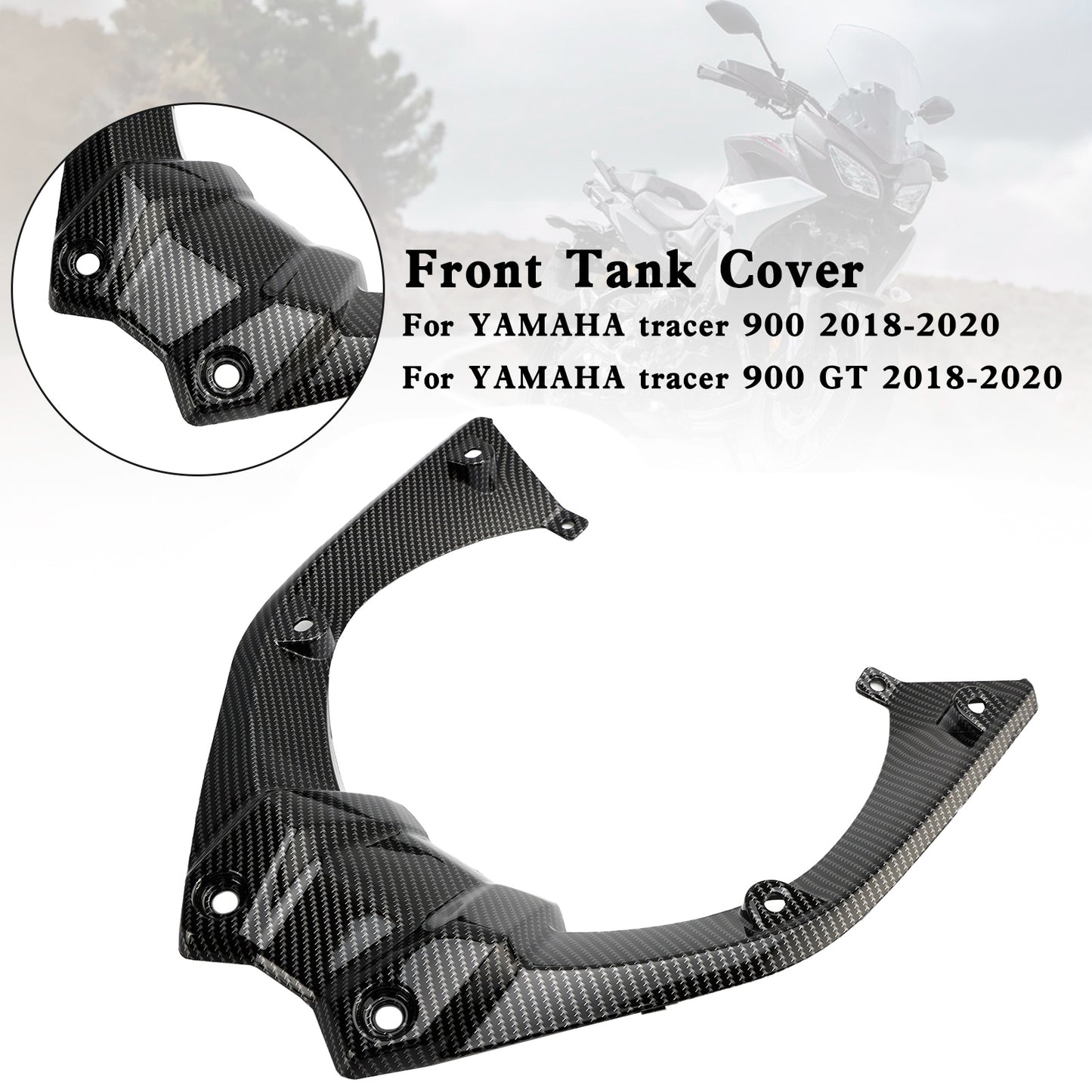 Pannello carenatura anteriore in plastica ABS per copertura serbatoio per Yamaha Tracer 900 / GT 2018-2020