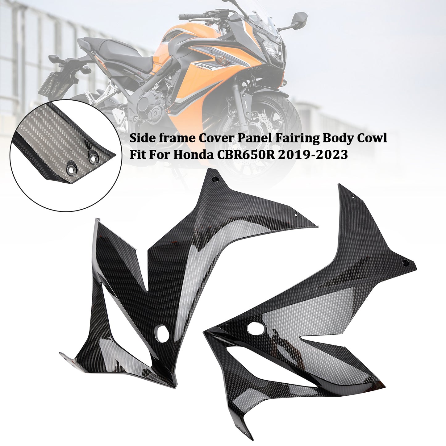 2019-2023 Honda CBR650R Telaio laterale Pannello di copertura Carenatura Corpo Cowl