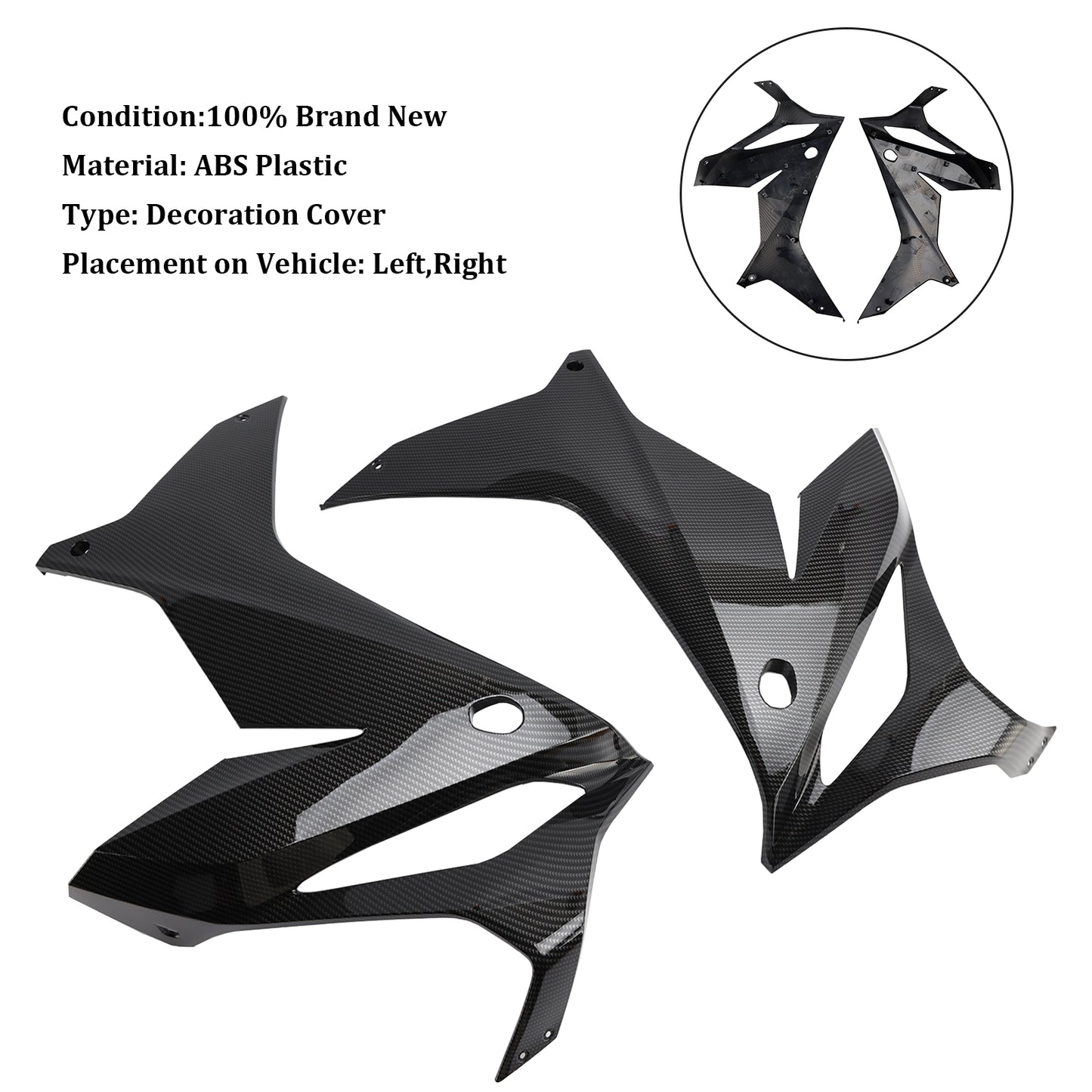 2019-2023 Honda CBR650R Telaio laterale Pannello di copertura Carenatura Corpo Cowl