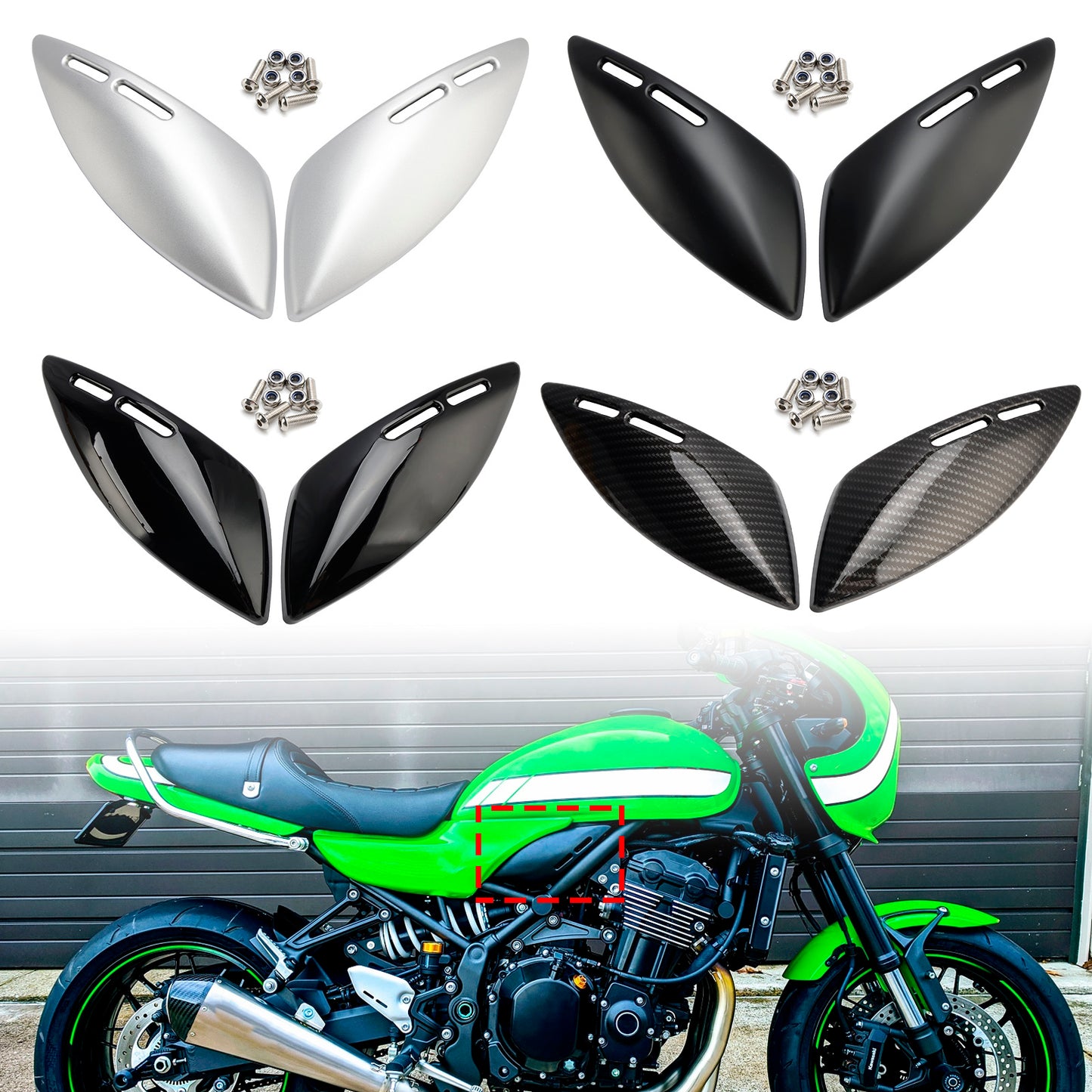 Carenatura laterale del pannello del serbatoio del gas Kawasaki Z900RS 2018-2024