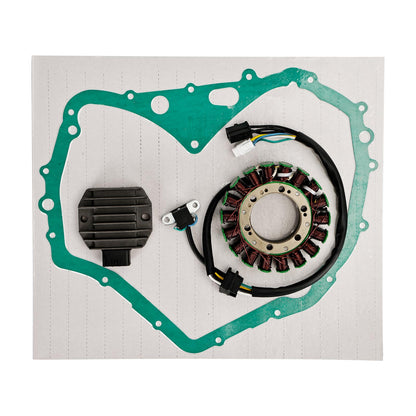02-07 SUZUKI LTF400 EIGER MANUAL ALTERNATORE STATORE REGOLATORE GUARNIZIONE