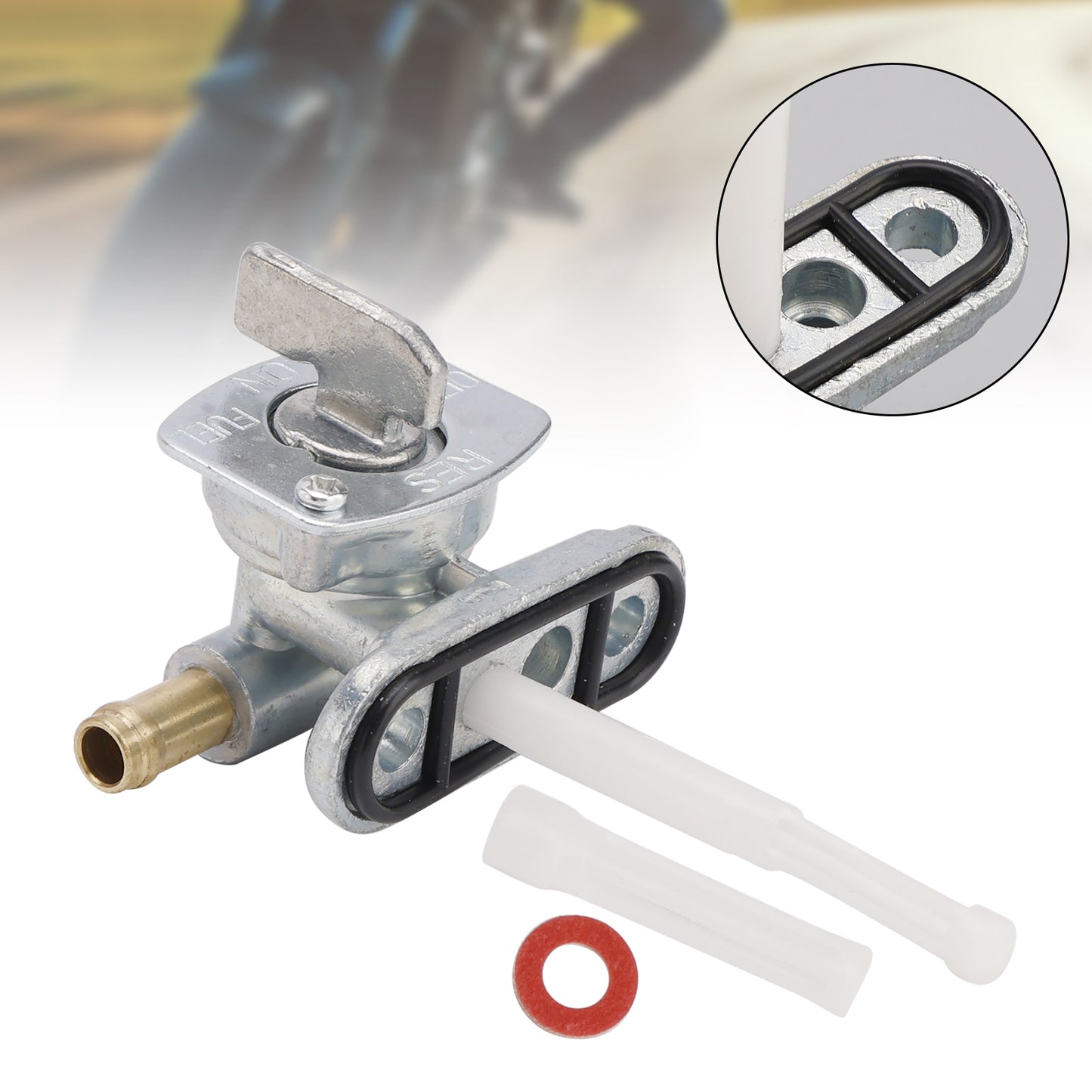 Rubinetto serbatoio benzina Rubinetto rubinetto adatto per Yamaha YZF R1 XJ900 YZ80 4KM-24500-00 Generico