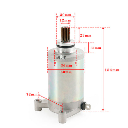 Nuovo motorino di avviamento avviamento a 9 scanalature adatto per Suzuki VL125 VL250 Intruder VL 125cc, 250cc