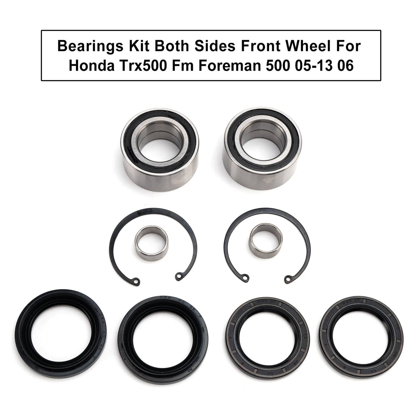 05-13 Honda Trx500 Fm Foreman 500 06 Kit Cuscinetti Entrambi I Lati Ruota Anteriore