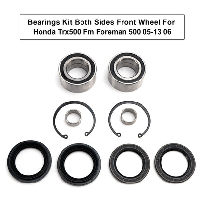 05-13 Honda Trx500 Fm Foreman 500 06 Kit Cuscinetti Entrambi I Lati Ruota Anteriore