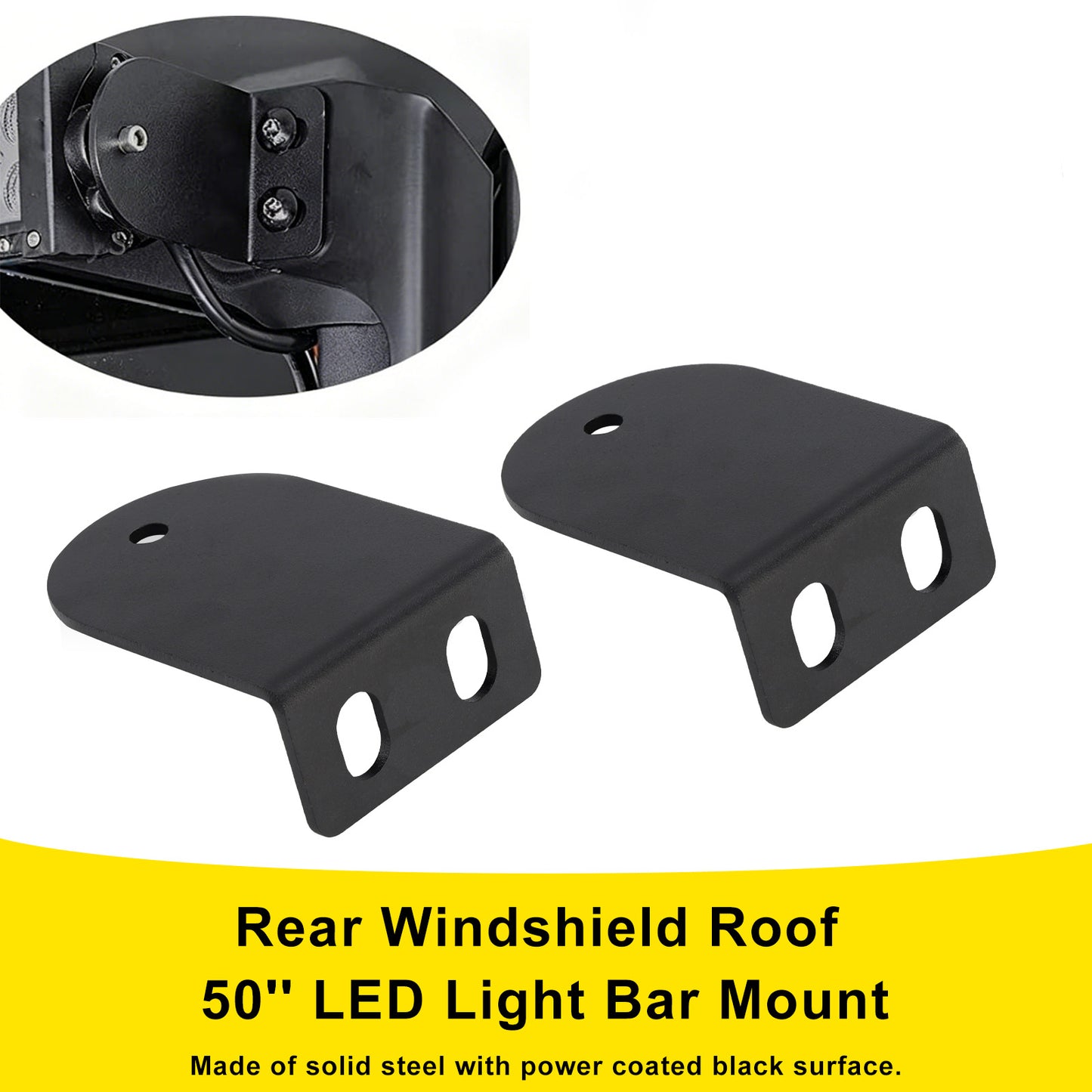Supporto per barra luminosa a LED da 50"" per lunotto posteriore per Can Am Defender 500/800/1000