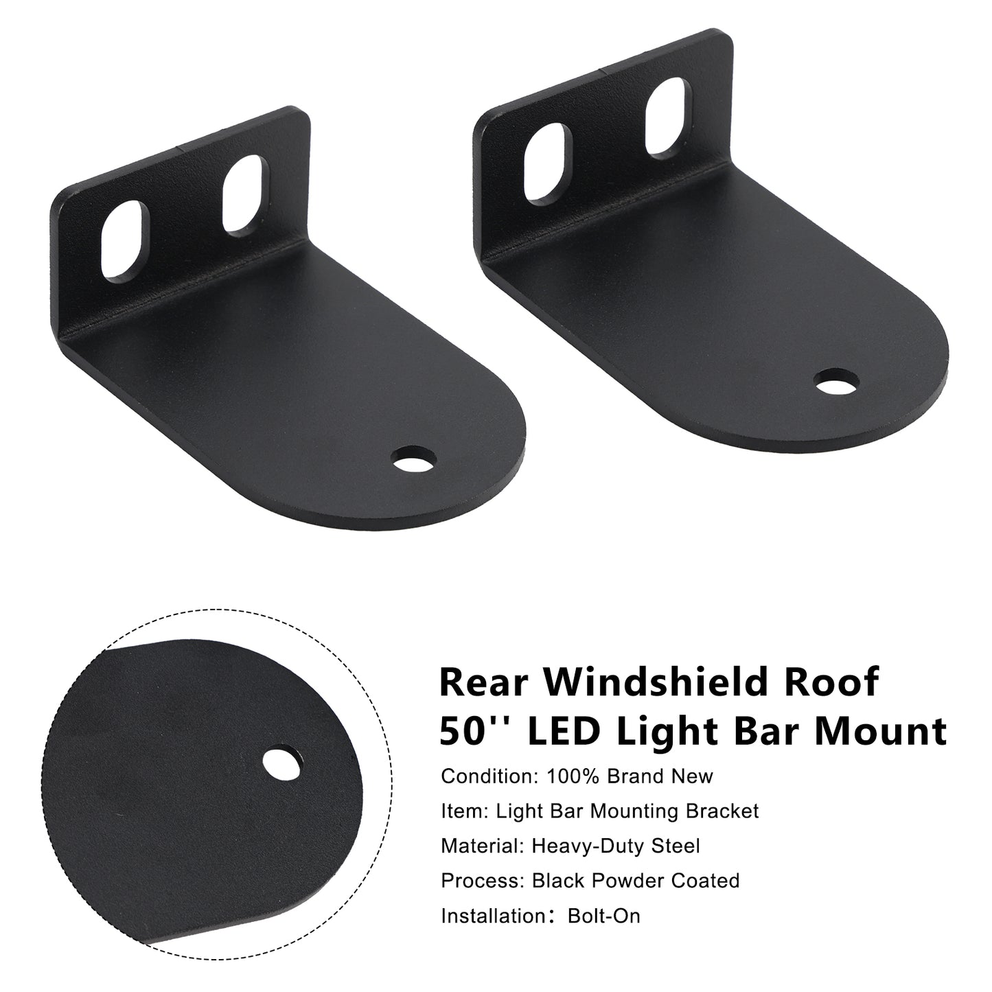 Supporto per barra luminosa a LED da 50"" per lunotto posteriore per Can Am Defender 500/800/1000