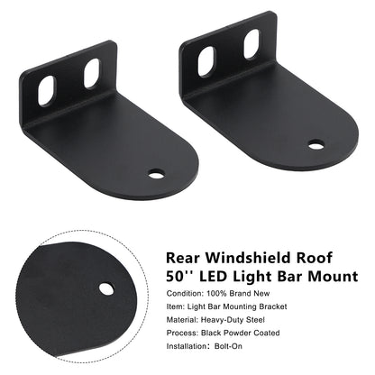 Supporto per barra luminosa a LED da 50"" per lunotto posteriore per Can Am Defender 500/800/1000