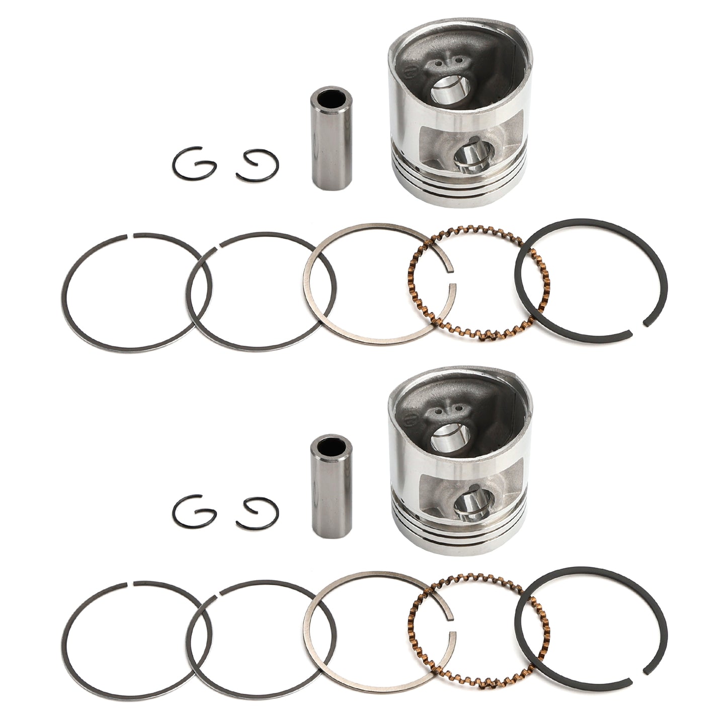 Kit Pistone Completo Std 44Mm Per Honda Rebel Cm125 Ca125 Rebel Cb125T Cd125T