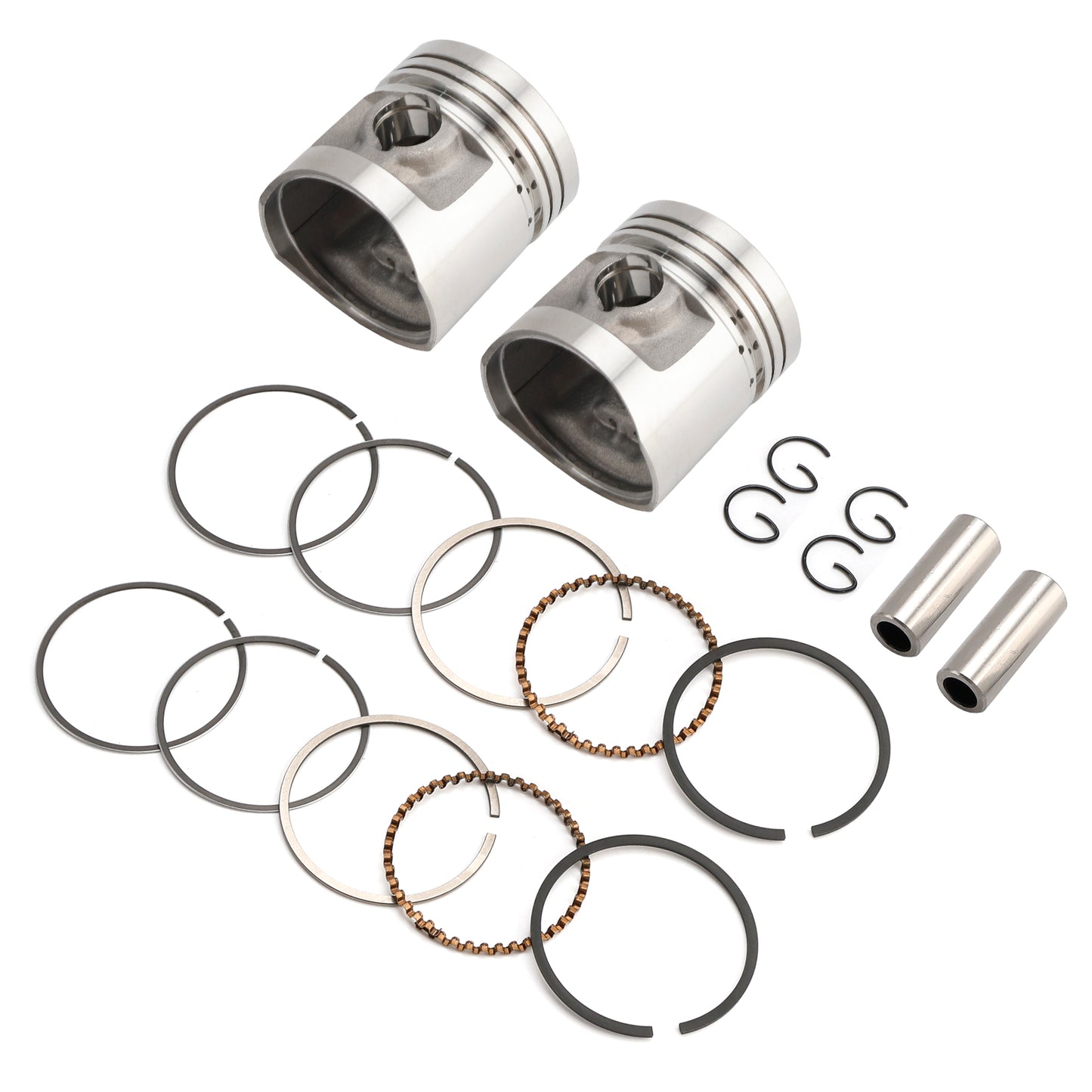 Kit Pistone Completo Std 44Mm Per Honda Rebel Cm125 Ca125 Rebel Cb125T Cd125T