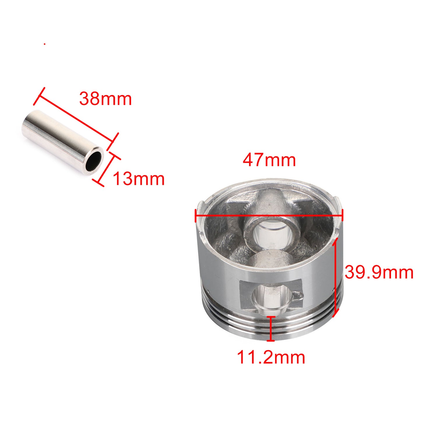 Kit Clip Perno Fasce Elastiche Std 47mm Per Yamaha Raptor Yfm 90 Yfm90R Atv 2009-2013 Generico