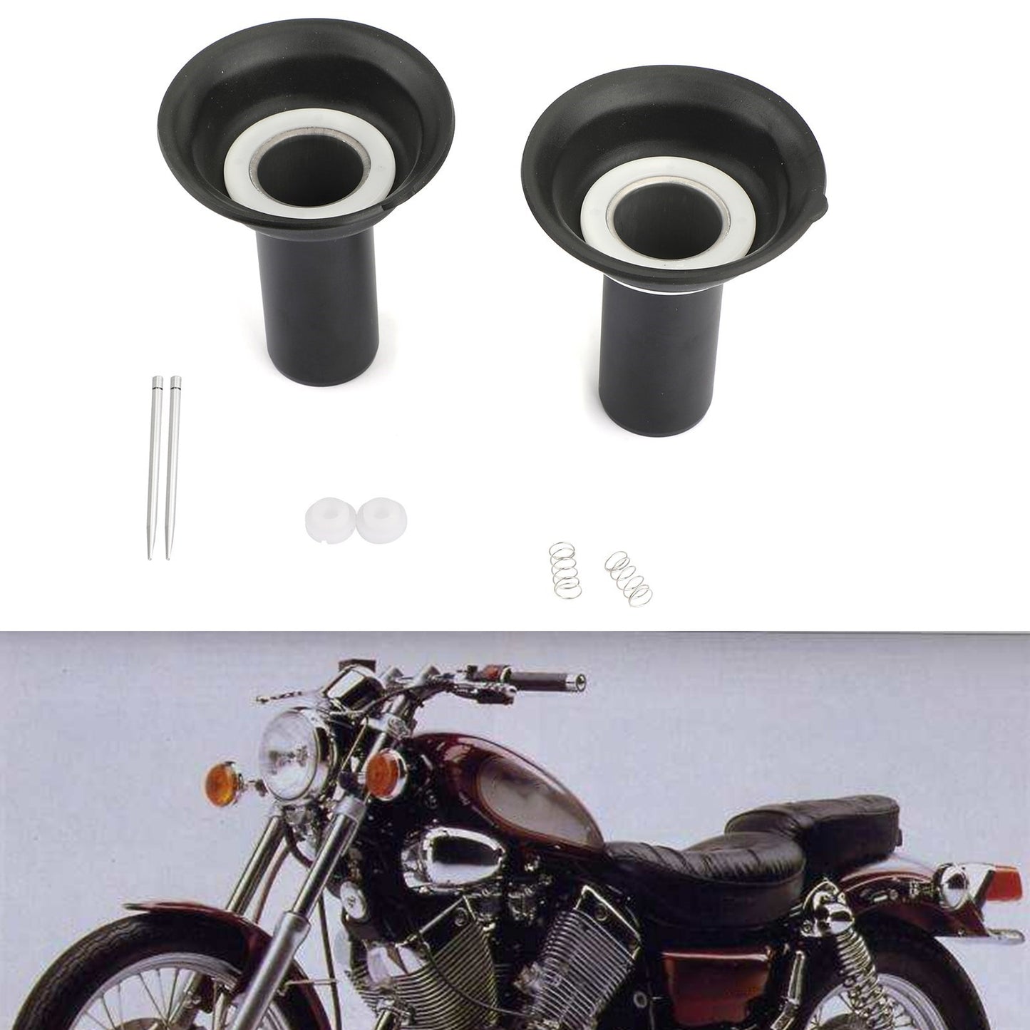 2x stantuffo a membrana carburatore adatto per Yamaha XV500/XV535 generico