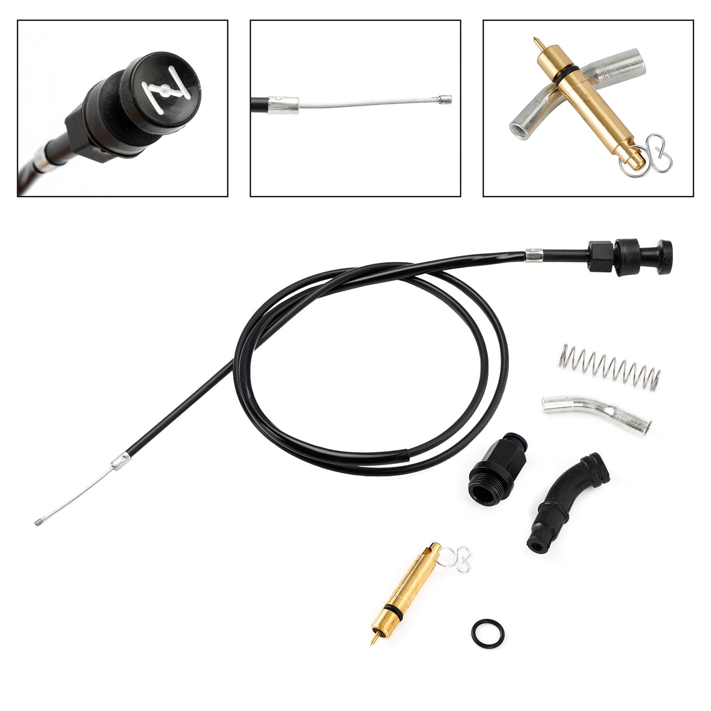 Kit stantuffo cavo starter carburatore adatto per Honda Rancher TRX350 FM TM TE 00-06 Generico