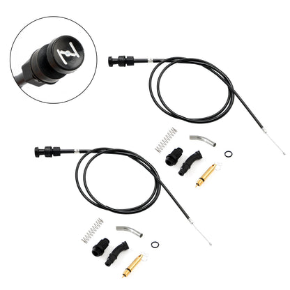 2x kit pistone cavo carburatore choke adatto per Honda Rancher TRX350 FM TM 00-06 generico