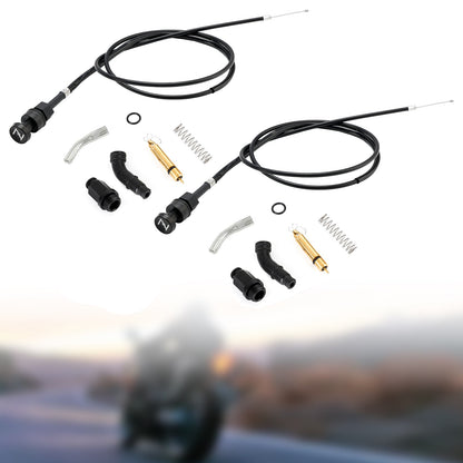 2x kit pistone cavo carburatore choke adatto per Honda Rancher TRX350 FM TM 00-06 generico