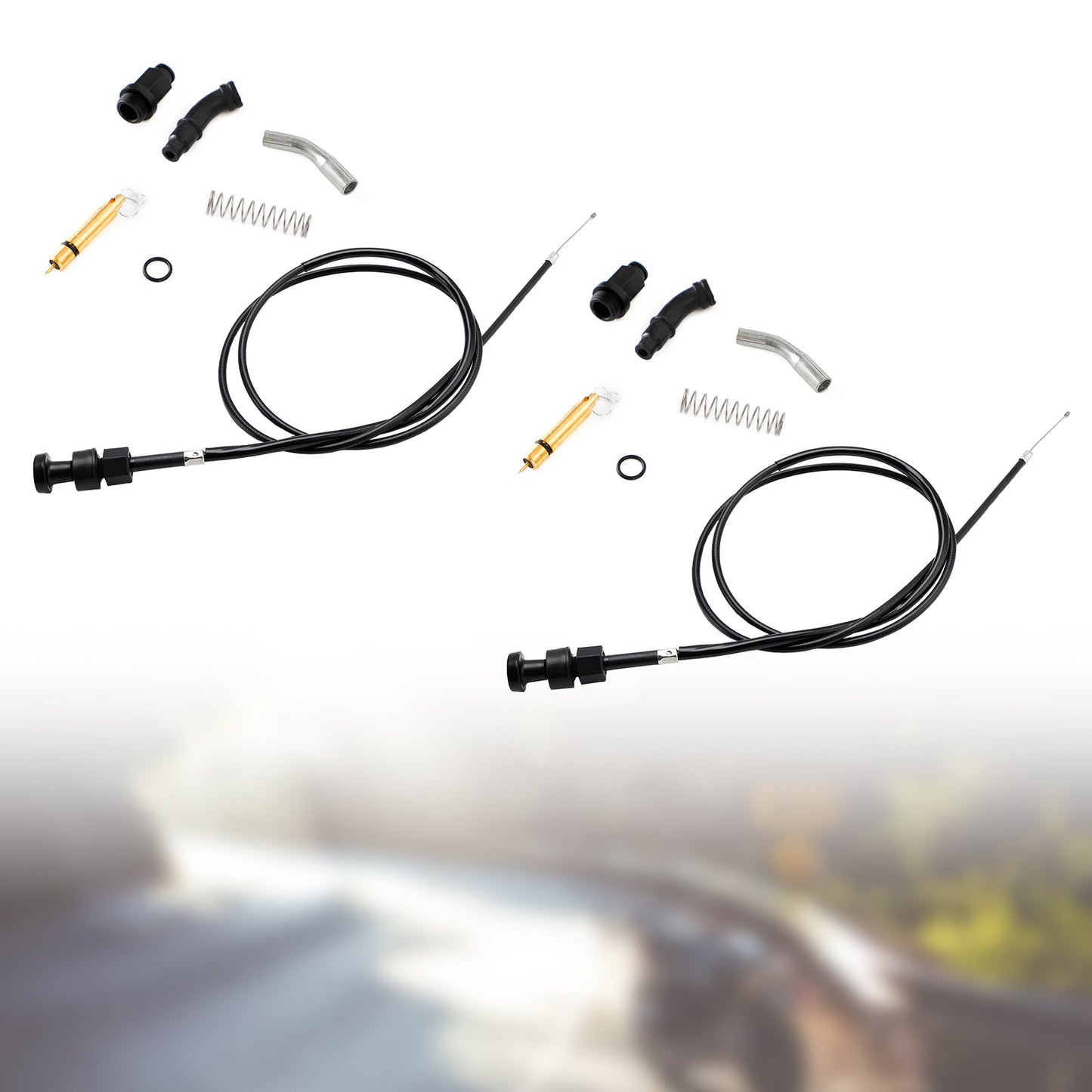 2x kit pistone cavo carburatore choke adatto per Honda Rancher TRX350 FM TM 00-06 generico