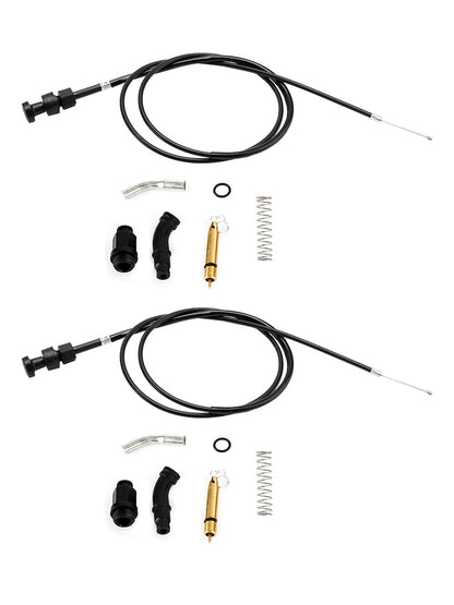 2x kit pistone cavo carburatore choke adatto per Honda Rancher TRX350 FM TM 00-06 generico