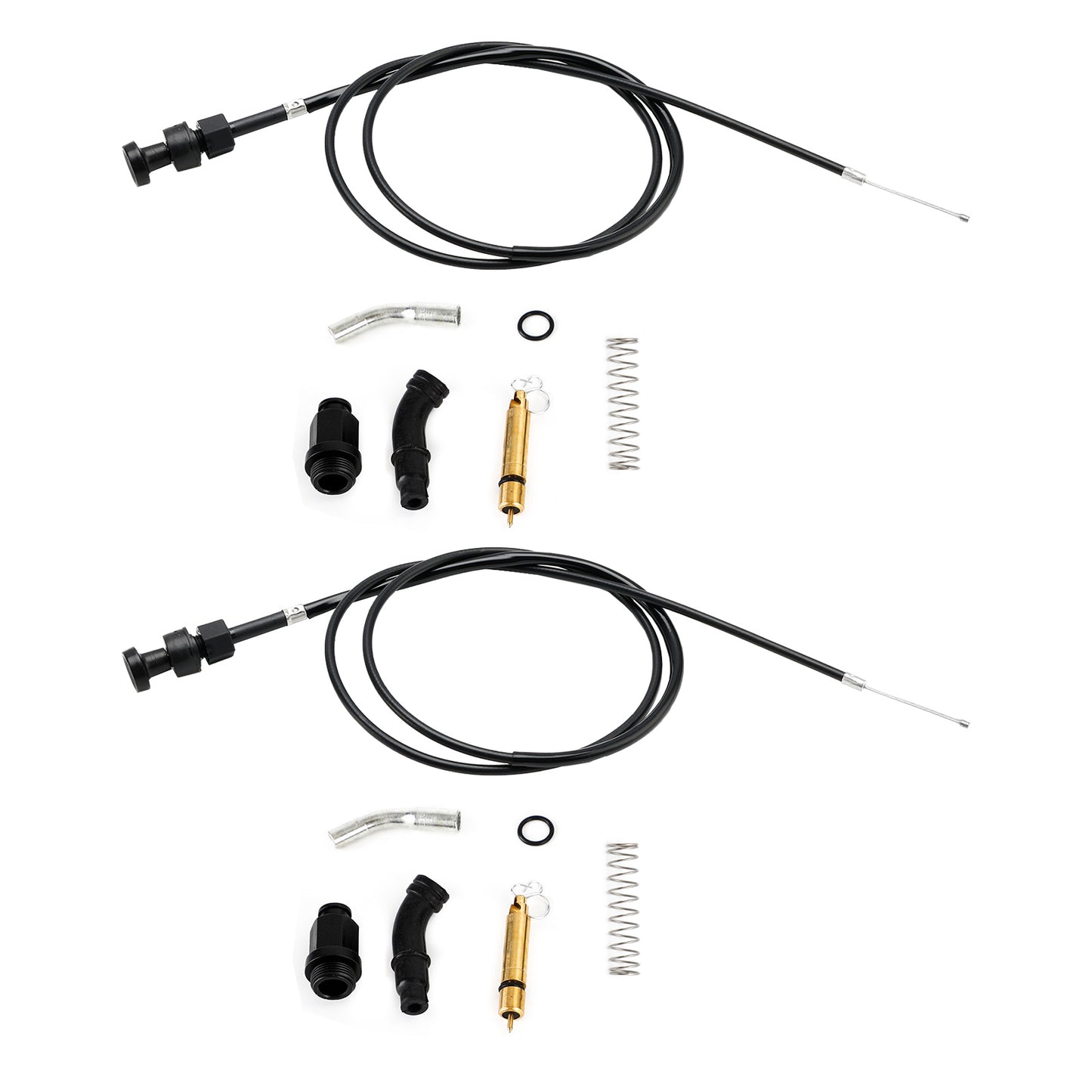 2x kit pistone cavo carburatore choke adatto per Honda Rancher TRX350 FM TM 00-06 generico