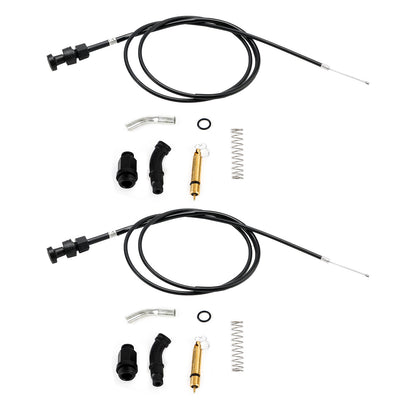 2x kit pistone cavo carburatore choke adatto per Honda Rancher TRX350 FM TM 00-06 generico