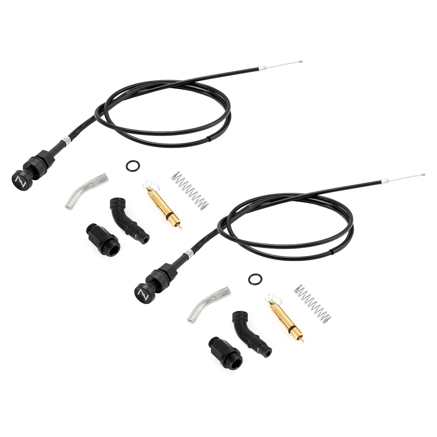 2x kit pistone cavo carburatore choke adatto per Honda Rancher TRX350 FM TM 00-06 generico