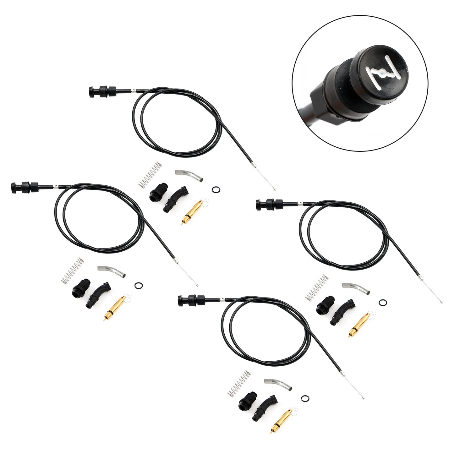 4x Honda Rancher TRX350 FM TM 2000-2006 Kit stantuffo cavo starter carburatore