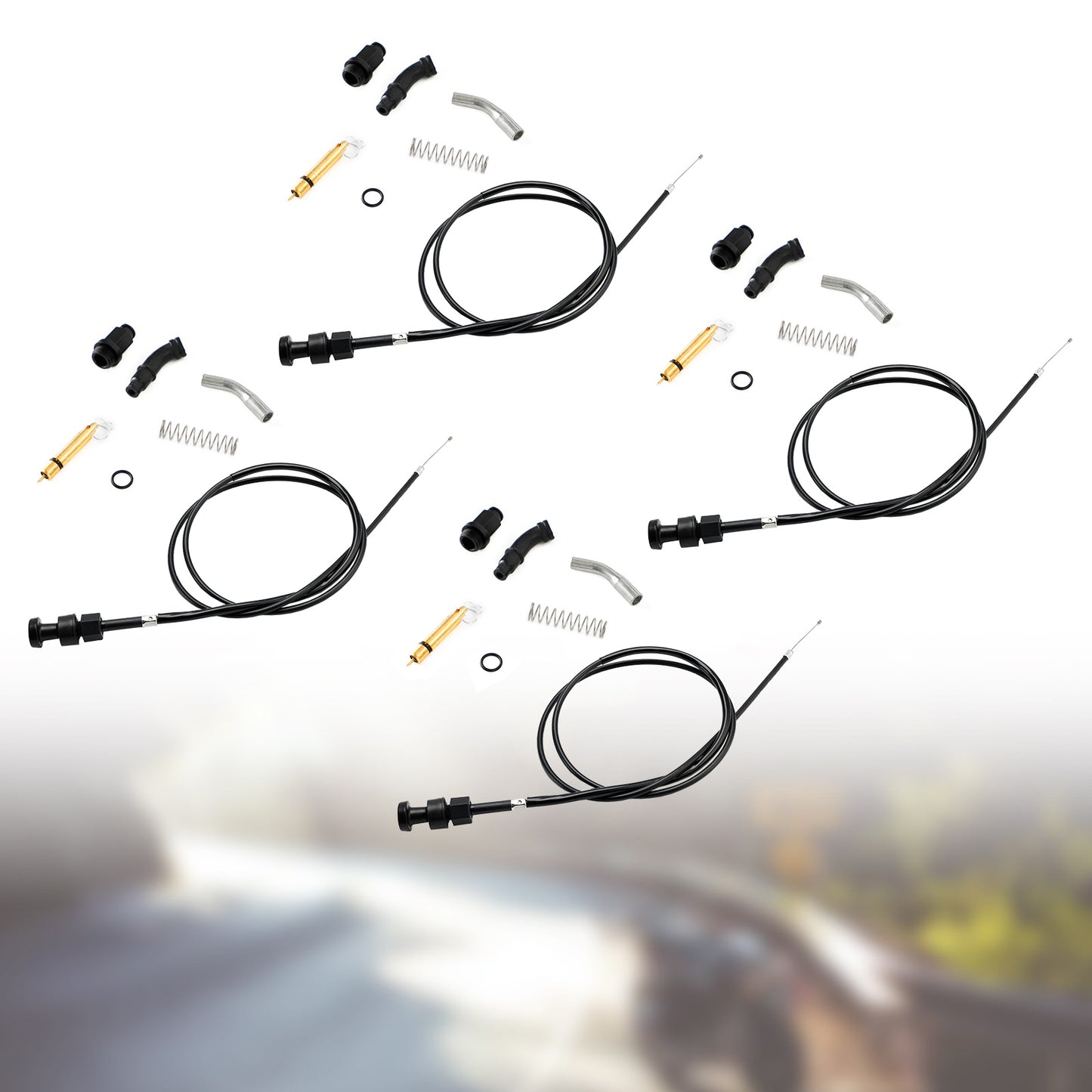 4x Honda Rancher TRX350 FM TM 2000-2006 Kit stantuffo cavo starter carburatore